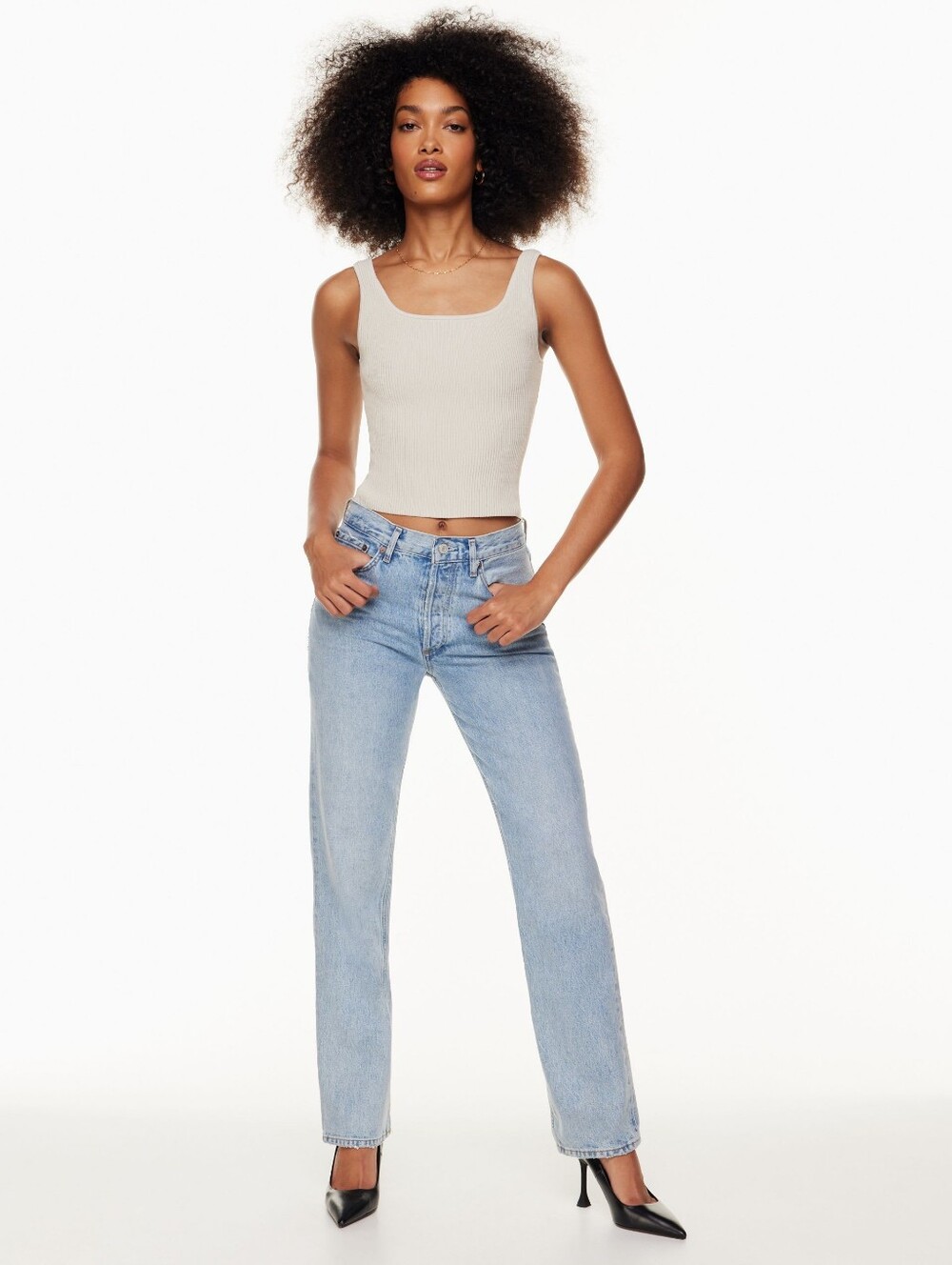 PRICE FIRM 🍓 Agolde Lana Straight Leg Light Wash Jean
